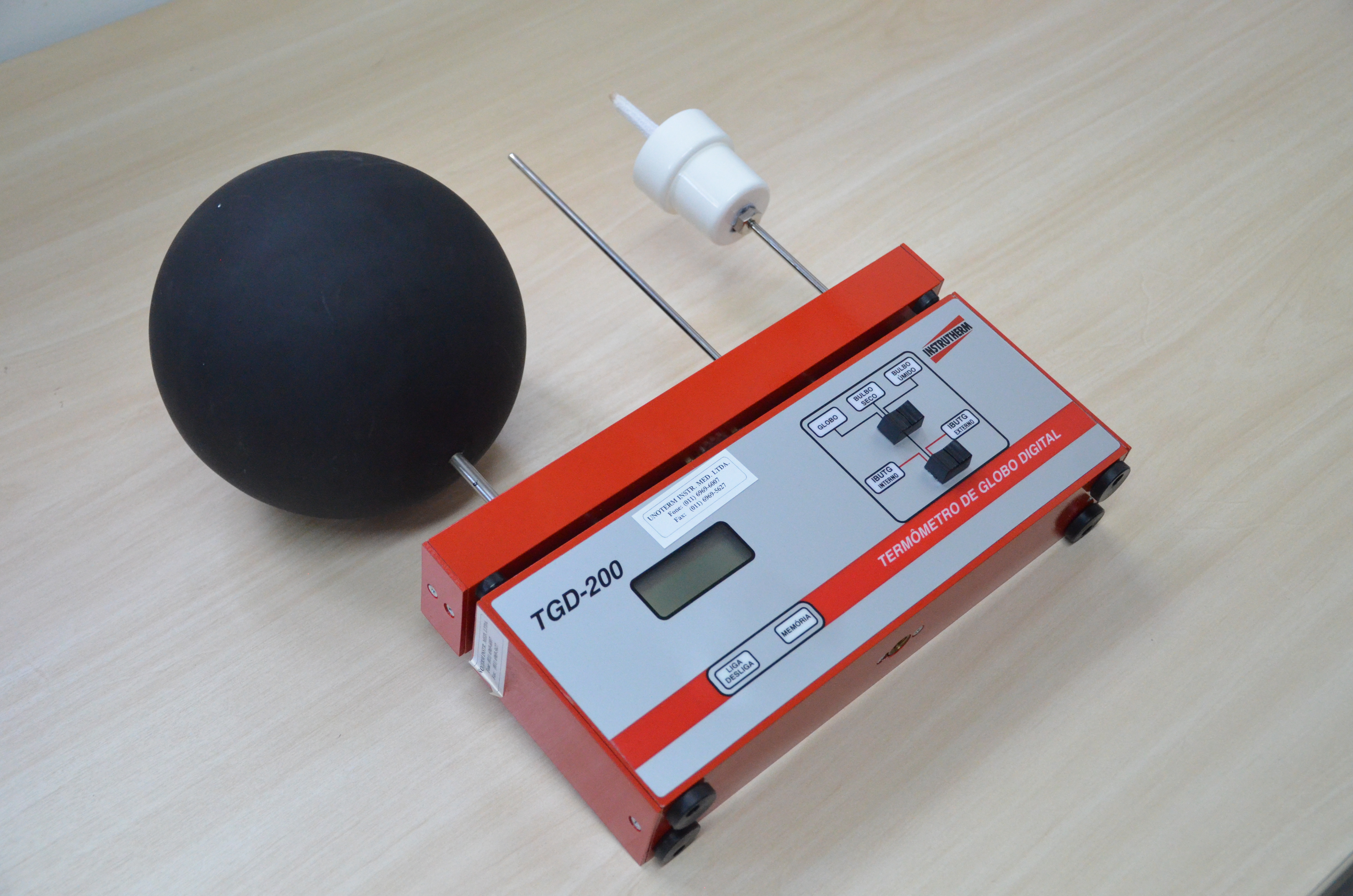 Termômetro de Globo Digital TGD-200