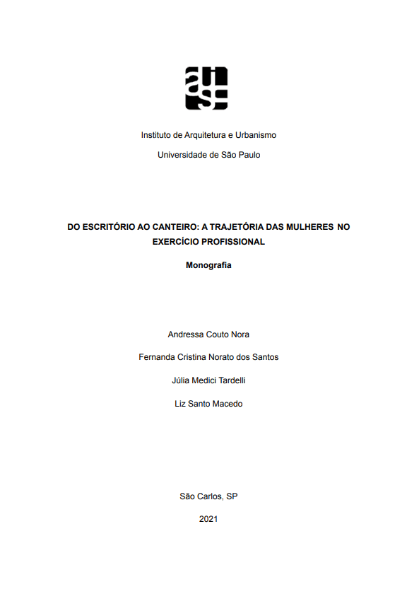Capa da monografia