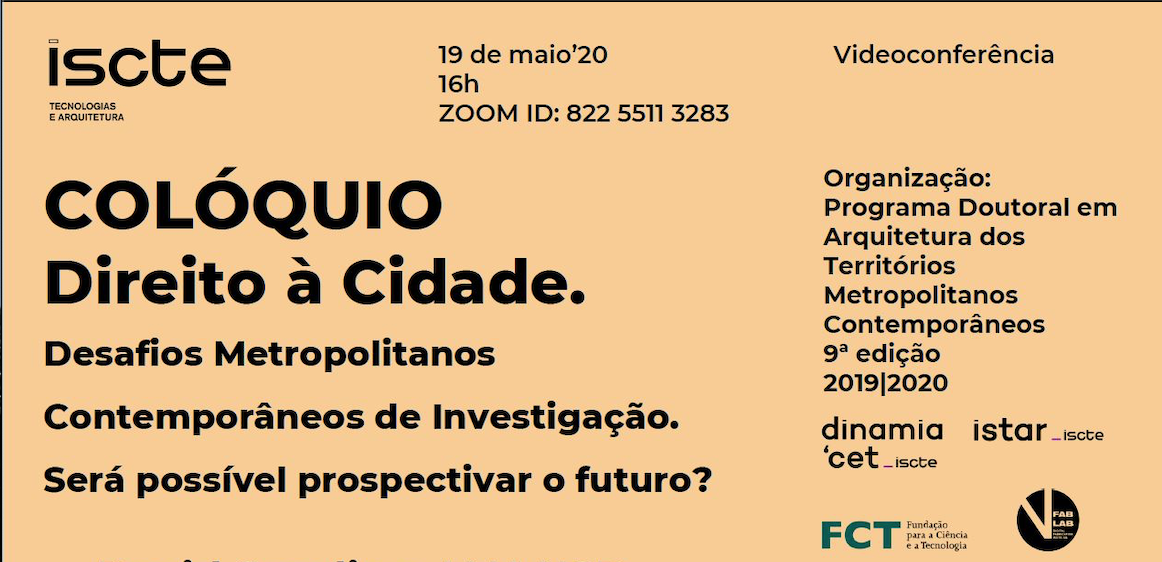 COLÓQUIO Direito à Cidade.